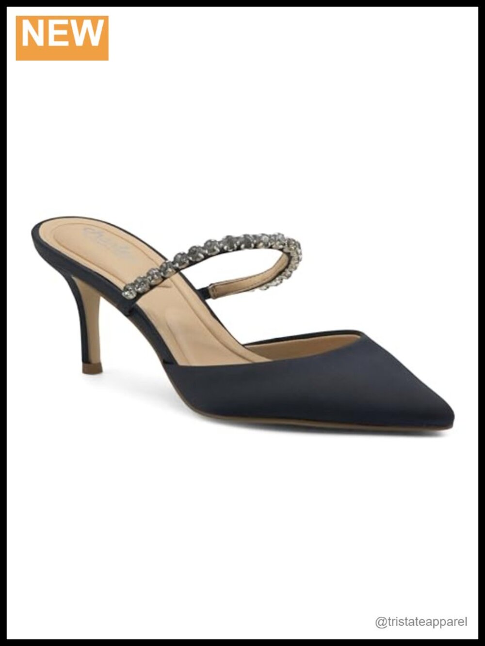 Faux Leather Stiletto Heel Pull-On Pump Cushioned Insole Semi Formal